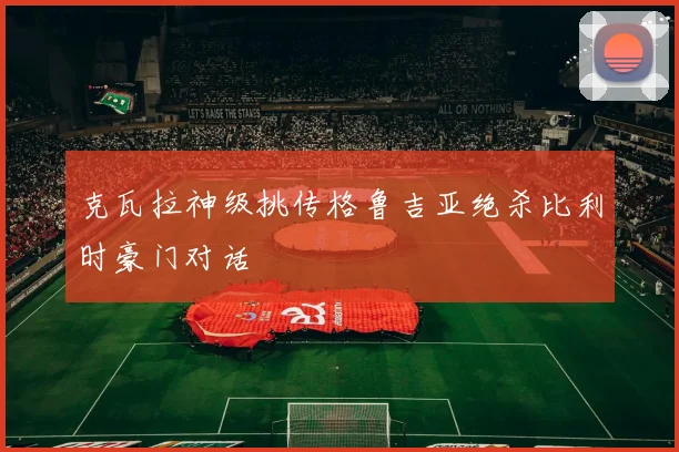 克瓦拉神级挑传格鲁吉亚绝杀比利时豪门对话